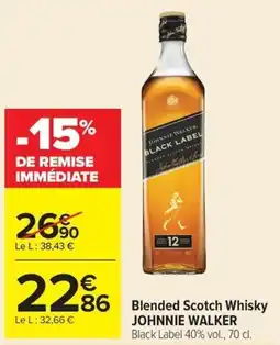 Carrefour JOHNNIE WALKER Blended Scotch Whisky offre
