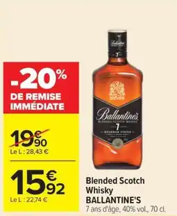 Carrefour Ballantine's Blended Scotch Whisky offre