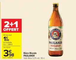 Carrefour PAULANER Bière Blonde offre