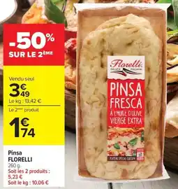 Carrefour Florelli Pinsa offre