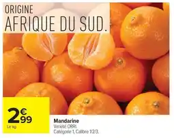 Carrefour Mandarine offre