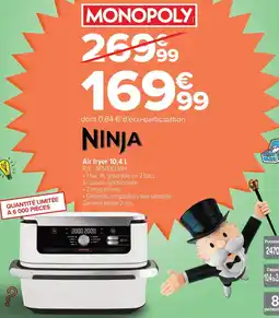 Carrefour Monopoly Ninja air fryer offre