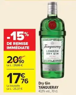 Carrefour Tanqueray Dry Gin offre
