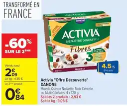 Carrefour ACTIVIA MUESLI offre