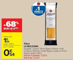 Carrefour LA MOLISANA Pâtes offre