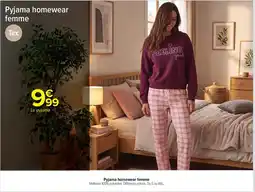 Carrefour Tex Pyjama homewear femme offre