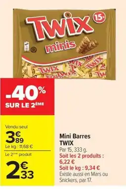 Carrefour TWIX minis offre