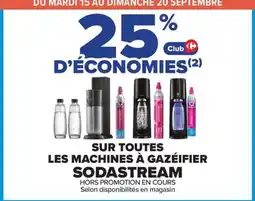 Carrefour Sodastream machines à gazéifier offre