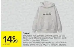 Carrefour Pikachu Sweat offre