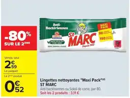 Carrefour ST MARC Lingettes nettoyantes offre