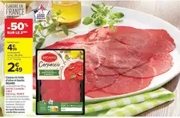 Carrefour BIGARD Carpaccio huile d'olive et basilic offre