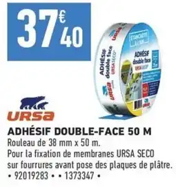 Brico Cash URSA ADHÉSIF DOUBLE-FACE offre