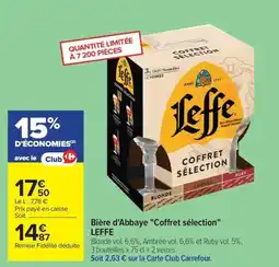 Carrefour LEFFE Bière d'Abbaye "Coffret sélection" offre