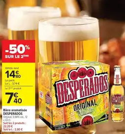 Carrefour DESPerados Bière aromatisée offre