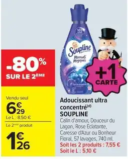 Carrefour Soupline Adoucissant ultra concentré offre