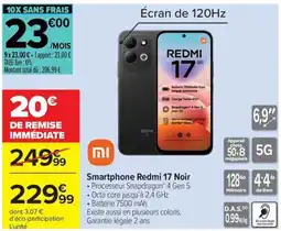 Carrefour Redmi 17 Noir offre
