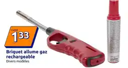 Action Briquet allume gaz rechargeable offre