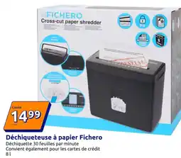 Action Fichero Déchiqueteuse à papier offre