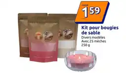 Action Kit pour bougies de sable offre