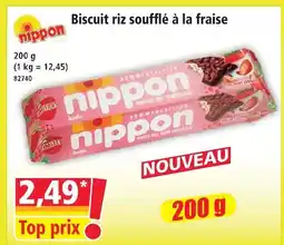 Norma Biscuit riz soufflé à la fraise offre