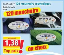 Norma Daunasoft 120 mouchoirs cosmétiques offre