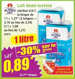 Norma Alsace lait lait demi-écrémé offre