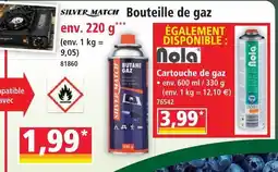 Norma Silver match bouteille de gaz offre