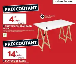 Bricomarché Dim - tréteau pin standard pliant offre