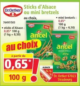 Norma Dr.oetker sticks d'alsace offre