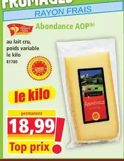 Norma Abondance fromage offre