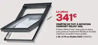 Velux ggl fenêtre de toit à rotation confort