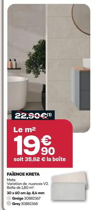 Gedimat Faïence kreta offre