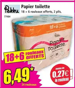 Norma Pekku papier toilette offre