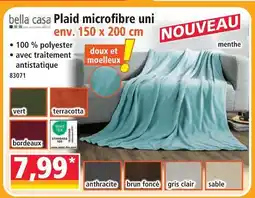 Norma Bella casa plaid microfibre uni offre