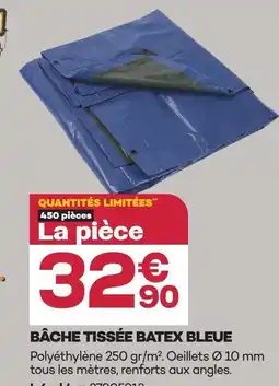 Gedimat Batex bâche tissée bleue offre