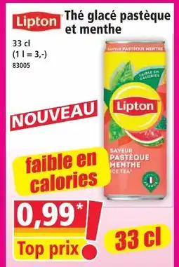 Norma Lipton thé glacé pastèque et menthe offre