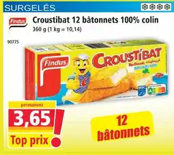 Norma Findus croustibat 12 bâtonnets 100% colin offre