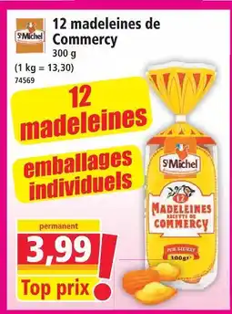 Norma St michel 12 madeleines de commercy offre