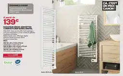 Gedimat Jauter radiateur sèche-serviettes à inertie fluide goreli digital offre