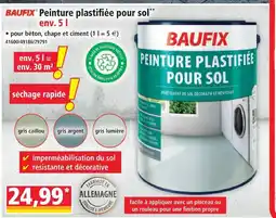 Norma Baufix peinture plastifiée pour sol gris caillou offre