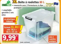 Norma Toptex boîte à roulettes offre