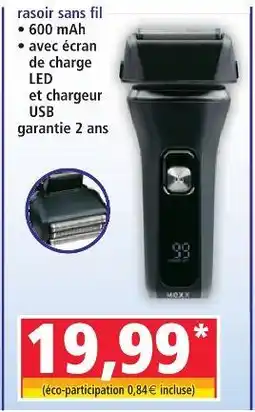 Norma Moxx rasoir sans fil offre