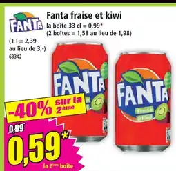 Norma Fanta fraise et kiwi offre