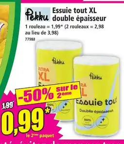 Norma Pekku essuie tout xl double épaisseur offre