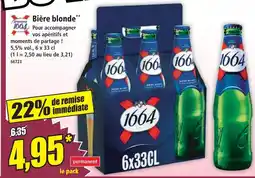 Norma 1664 bière blonde offre