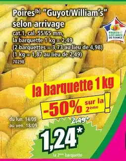 Norma Poires guyot offre
