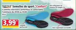 Norma Toptex semelles de sport confort offre