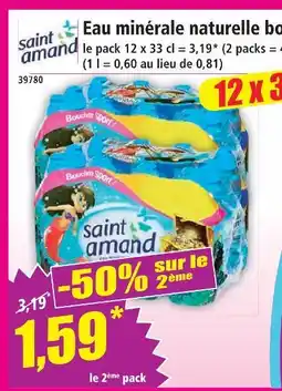 Norma Saint amand eau minérale naturelle bouchon sport offre