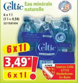 Norma Celtic eau minérale naturelle offre