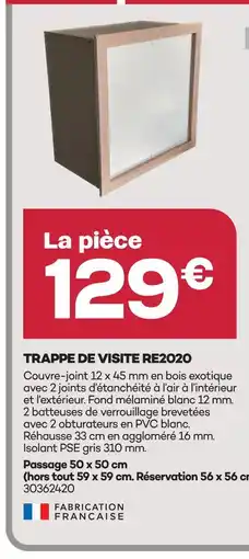 Gedimat Trappe de visite re2020 offre